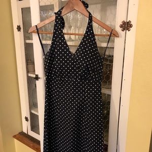Halter polkadot dress